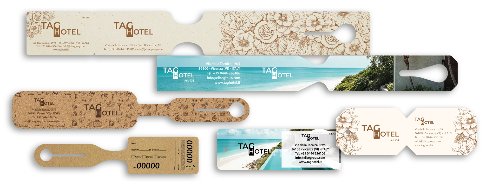 Etichette bagaglio Hotel